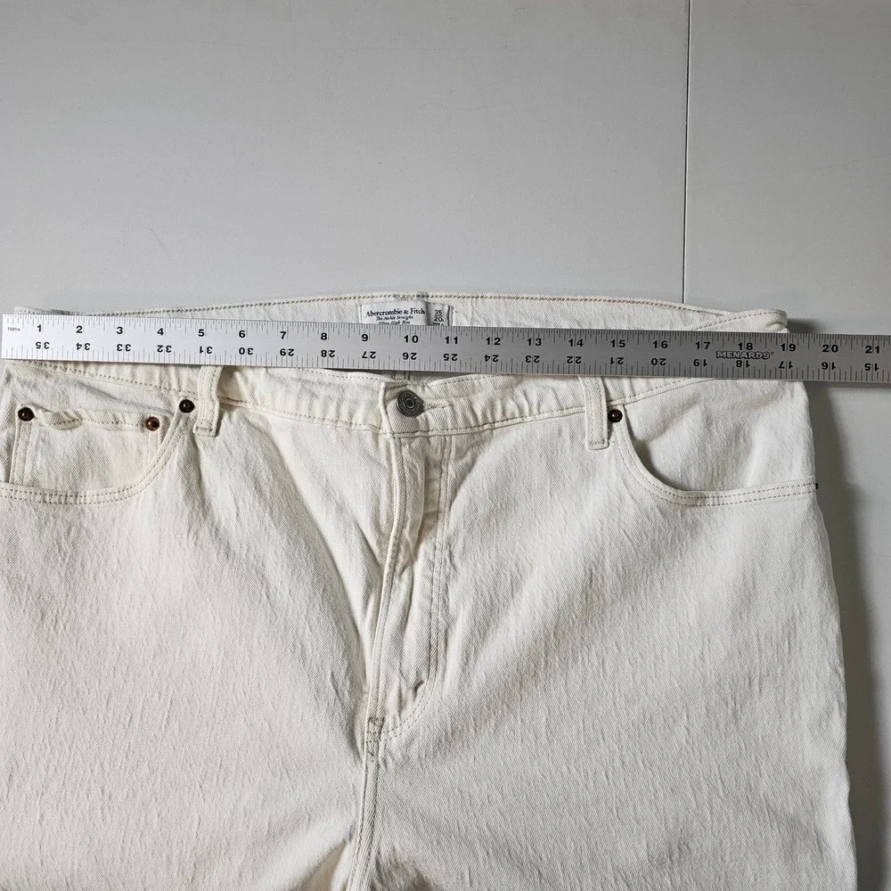 Abercrombie & Fitch Womens Jeans Ultra High Rise Ankle Straight Curve Love 35 20 - Picture 7 of 10